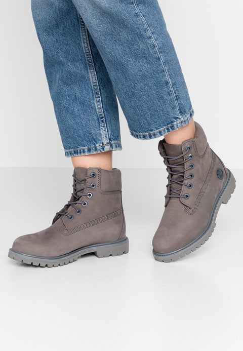 Timberland Women's Gray Premium 6 in Lace Up Boot|Timberland In Lebanon