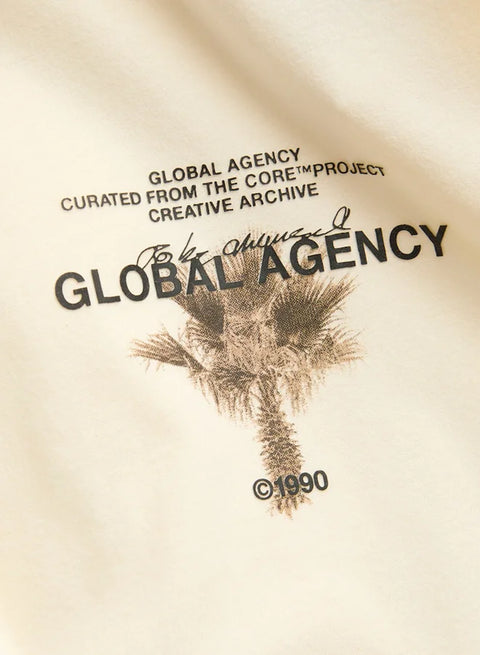 Jack & Jones Men's Butter Yellow Graphic Print Round Neck T-Shirt | Jack & Jones In Lebanon