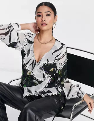 Asos Design Women's Multicolor Blouse ANF668
