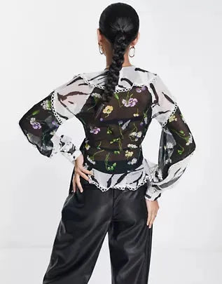 Asos Design Women's Multicolor Blouse ANF668
