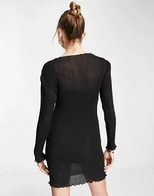Asos Design Women's Black Dress ANF887