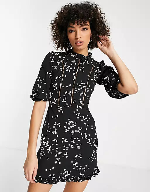 Asos Design Women's Black Dress ANF1836