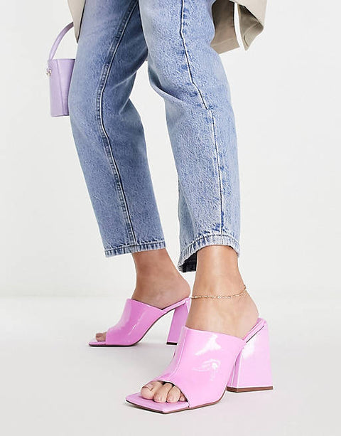ASOS Design  Women's Pink Heeled ANS89 (Shoes50) shr