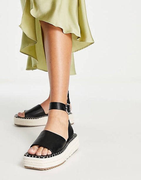 ASOS Design Women's Black Sandal ANS271(shoes 57) shr