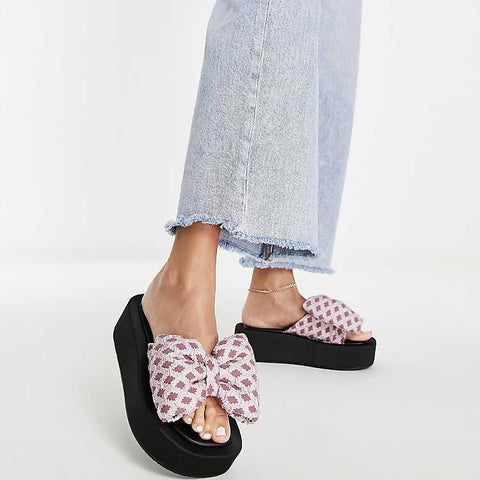 Asos Design Women's Pink Slipper ANS793