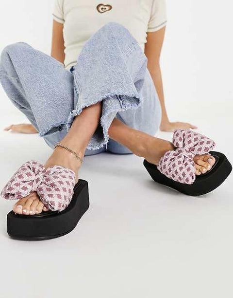 Asos Design Women's Pink Slipper ANS793