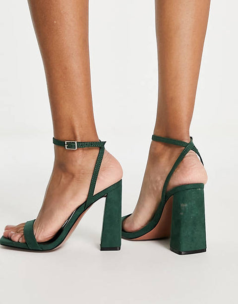ASOS Design Women's Green Heeled ANS55 (Shoes49) shr