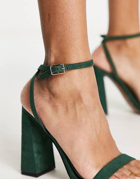 ASOS Design Women's Green Heeled ANS55 (Shoes49) shr