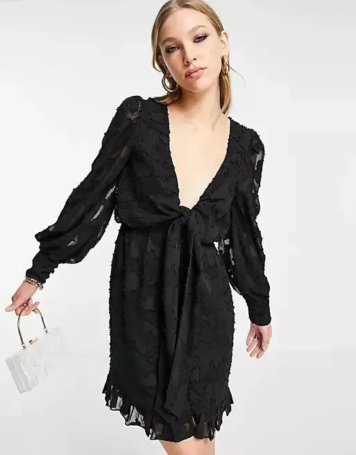 Asos Design Women's Black Dress ANF888