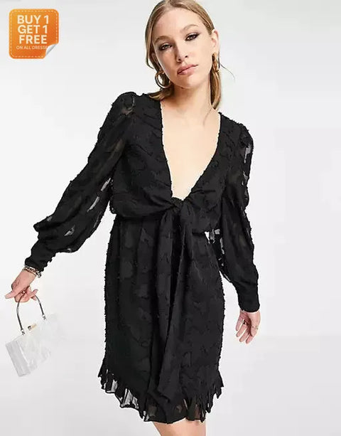 Asos Design Women's Black Dress ANF888
