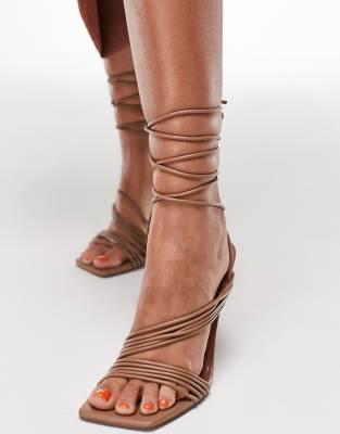 Asos Design Women's Nude Wide Fit Heel ANS238