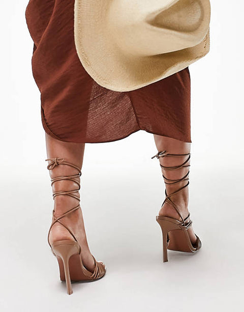 ASOS Design Women's Camel Heel  AMS260 shoes5 shr