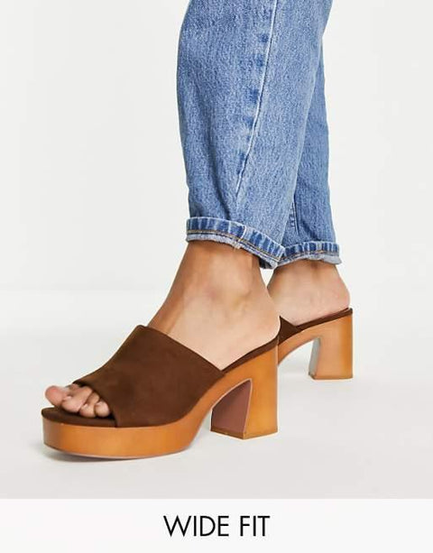 Asos Design Women's Tan Heeled Heels ANS856