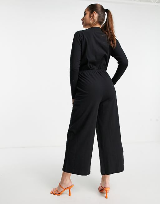 Asos Design Women's Black Slim Jumpsuit ANF2680