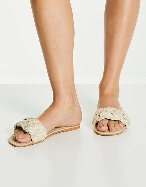 ASOS Design  Women's Beige Slipper ANS360(shoes 55,58)(shr)