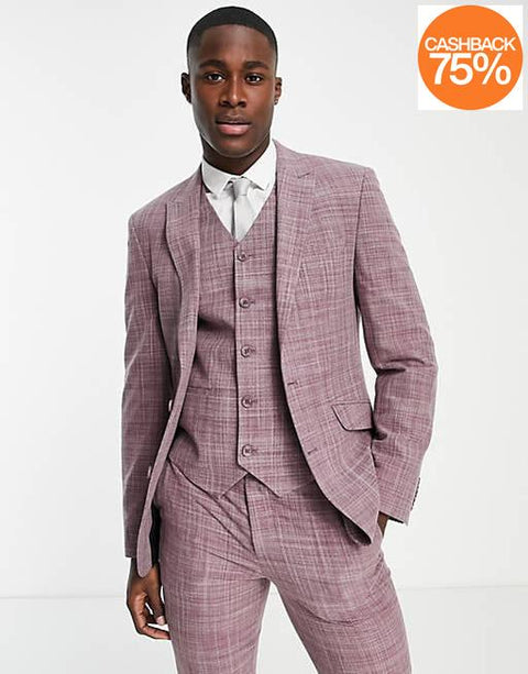 Asos Design Men's Plum Blazer ANF181 (ANF64,AN66 SHR