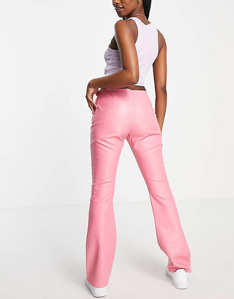 Asos Design Women's Pink Trouser ANF435 (LR53)