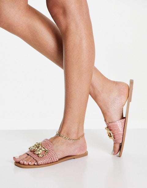 ASOS Design Women's Pink Slipper ANS258 (shoes 46,49,50)shr