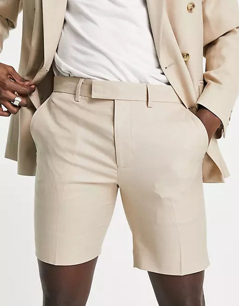 Topman Men's Beige Short ANF1196