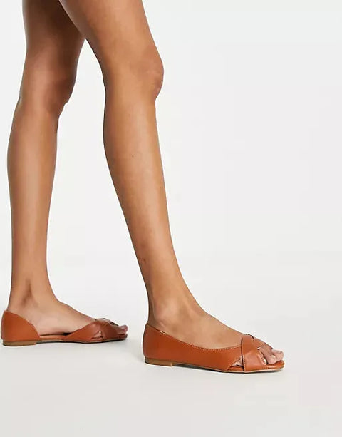 Asos Design Women's Camel Ballerinas ANS523