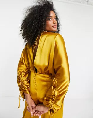 Asos Design Women's Mustard Jumpsuit ANF840