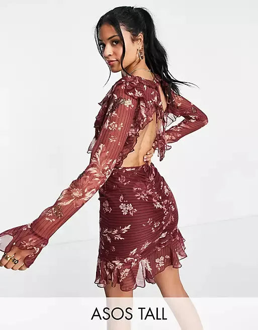 Asos Design Women's Multicolor Dress ANF864