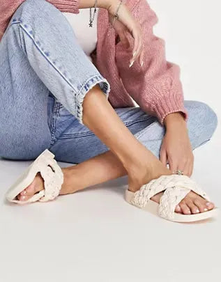 ASOS Design Women's Beige Slipper ANS716