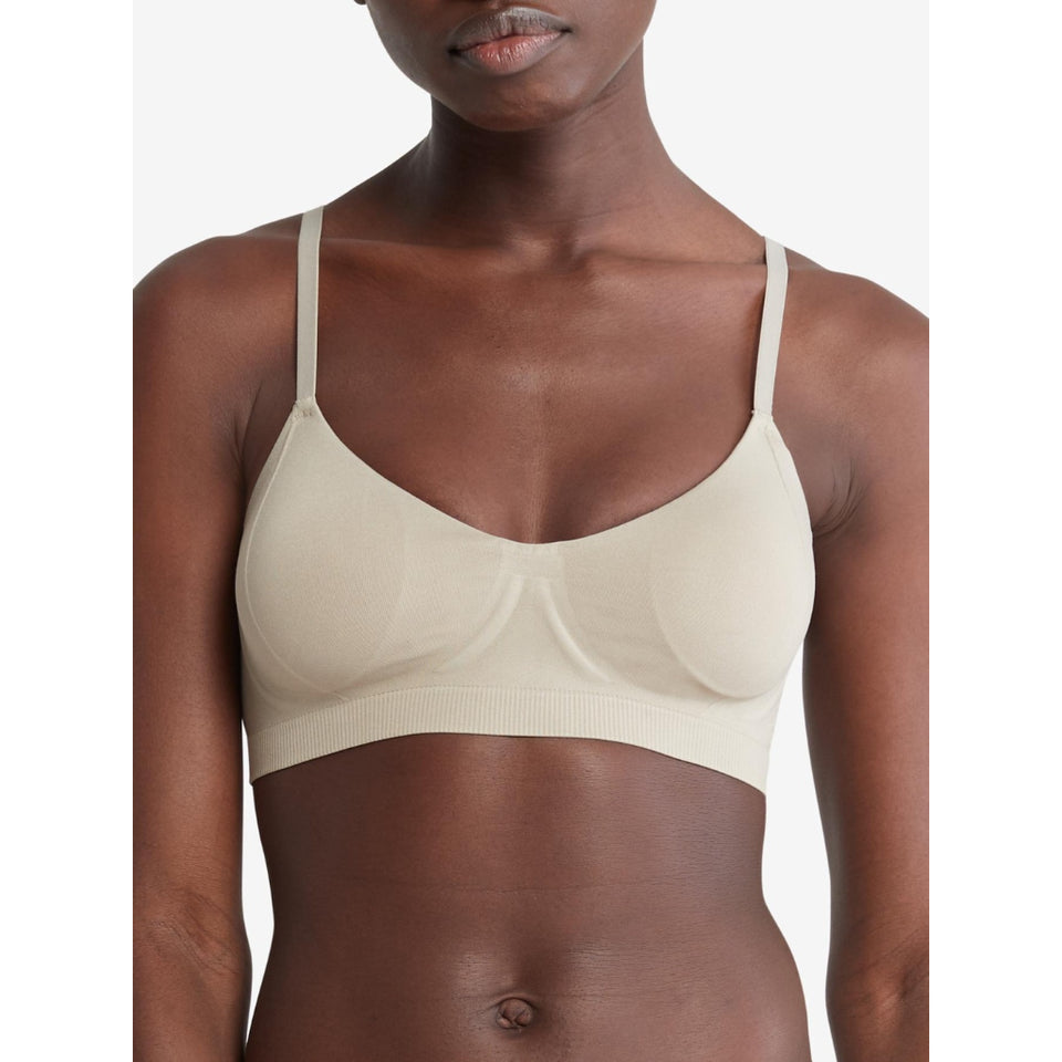 Calvin Klein Women's Sage Green Invisibles Wirefree Lightly Lined Bra