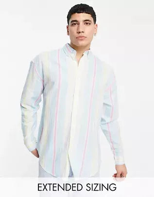 Asos Design Men's Multicolor Shirt ANF664