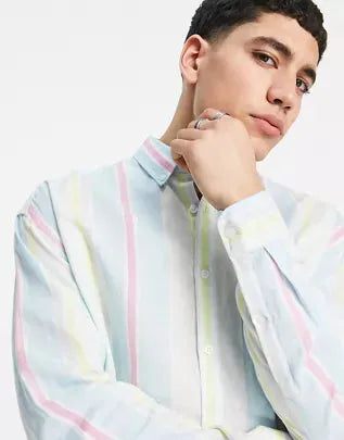 Asos Design Men's Multicolor Shirt ANF664