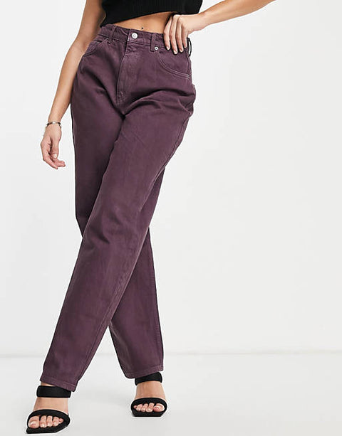 Asos Design Women's Purple Jeans ANF421 (LR 47)