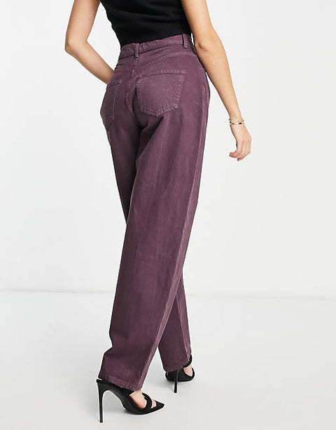 Asos Design Women's Purple Jeans ANF421 (LR 47)