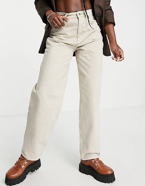 ASOS Design Women's Beige Jeans ANF482 (LR74) shr