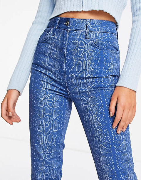 Collusion Women's Blue Jeans ANF459 (LR 78)