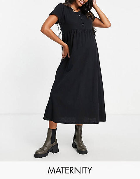 Cotton -On Women's Black  Dress AMF1291
