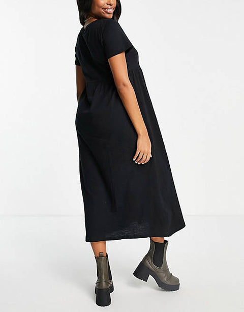 Cotton -On Women's Black  Dress AMF1291