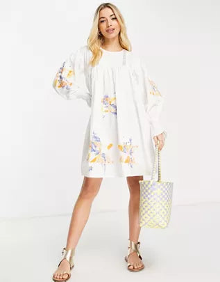 Asos Design Women's White Dress ANF1832