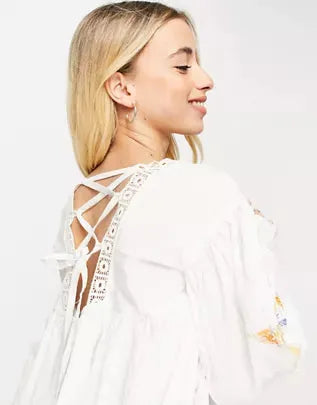 Asos Design Women's White Dress ANF1832