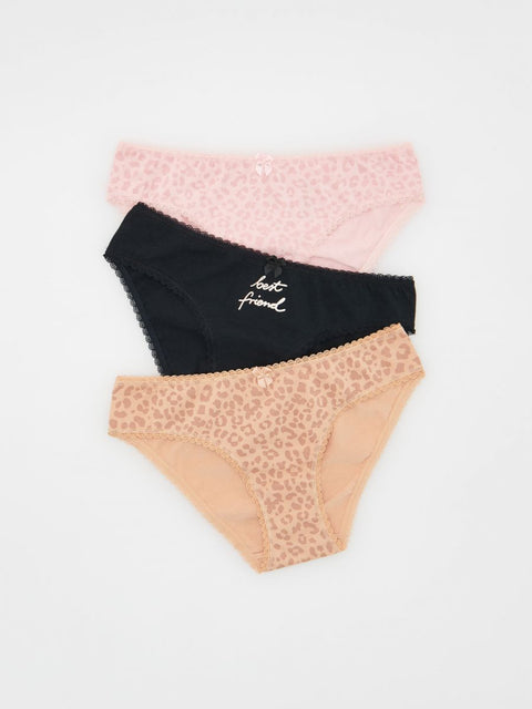 Reserved Girl's Multicolor 3 Pack Panties | Reserved In Lebanon
