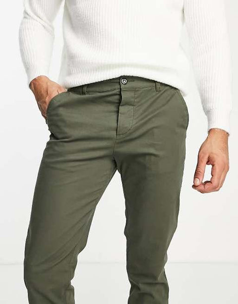 Asos Design Men's Khaki Slim Pants ANF2379