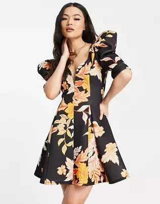 Asos Design Women's Multicolor Dress ANF778