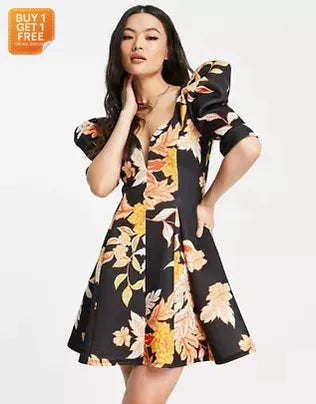 Asos Design Women's Multicolor Dress ANF778