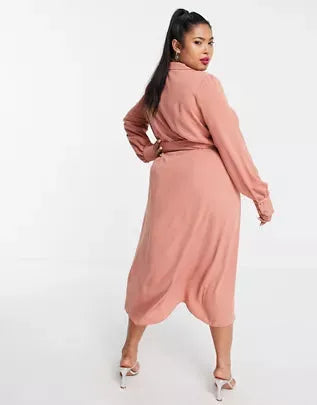 ASOS DESIGN Women's Dusty Rose Dress ANF1818