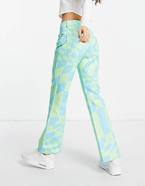 Asos Design Women's Multicolor Trouser ANF498(LR60)(zone 5)