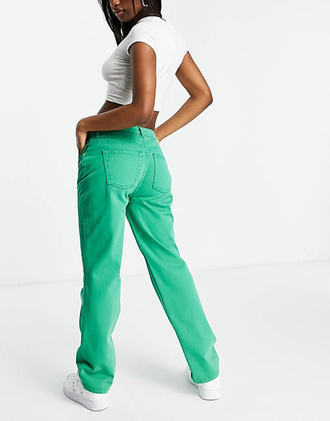 Asos Design Women's Green Jeans ANF413 (LR53) shr(st6)