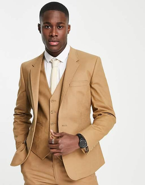 Asos Design Men's Camel Blazer ANF3529