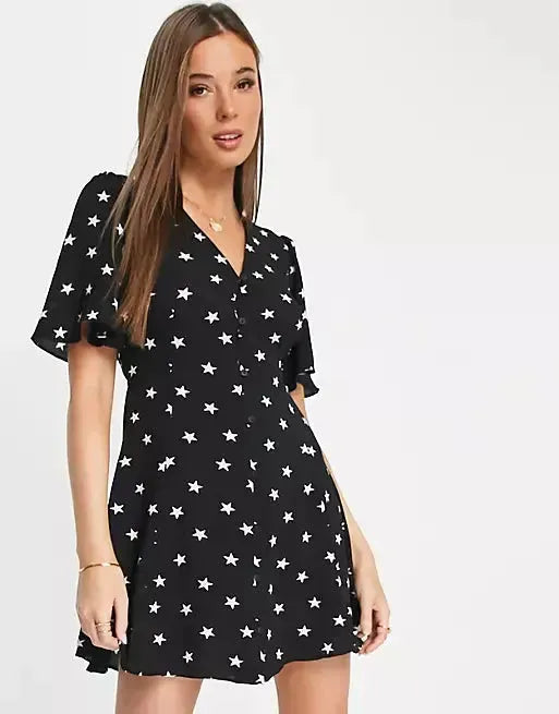 Asos Design Women's Black Dress ANF800