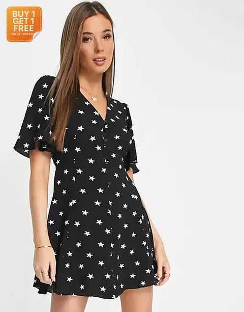 Asos Design Women's Black Dress ANF800