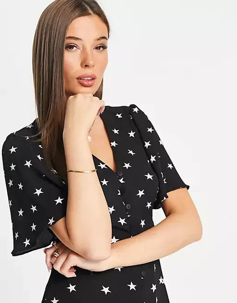 Asos Design Women's Black Dress ANF800
