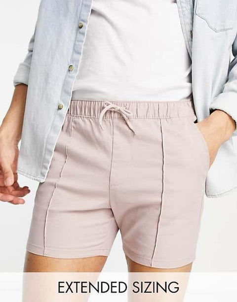 Asos Design Men's Pink Slim Shorts ANF3373